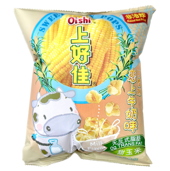 Oishi Sweetcorn Puff With Milk 40g