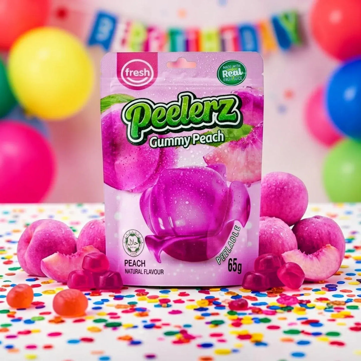 Fresh Peelerz Gummy Peach 65g