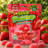 Fresh Sour PeelzZup Gummy Strawberry 65g