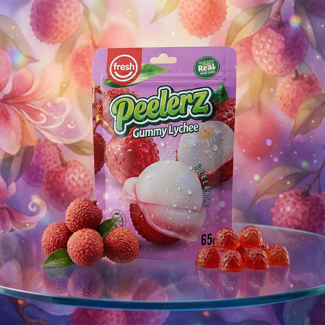 Fresh Peelerz Gummy Lychee 65g