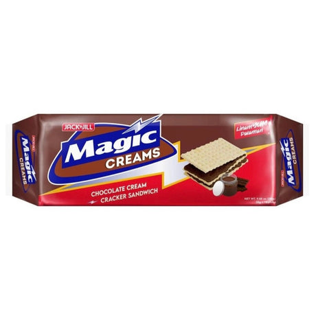 Jack ‘n Jill Magic Creams Chocolate Flavoured Cream Cracker Sandwich (10x28g) 280g - Asian Online Superstore UK
