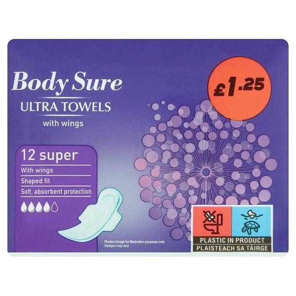 Jack’s BodySure Ultra Sanitary Towel With Wings (12 Pads) - Asian Online Superstore UK