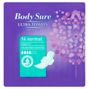 Jack’s BodySure Ultra Sanitary Towel With Wings (14 Pads) | Asian Grocery UK