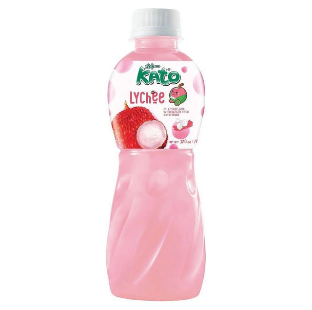 Kato Nata De Coco Lychee Juice 320ml - Asian Online Superstore UK