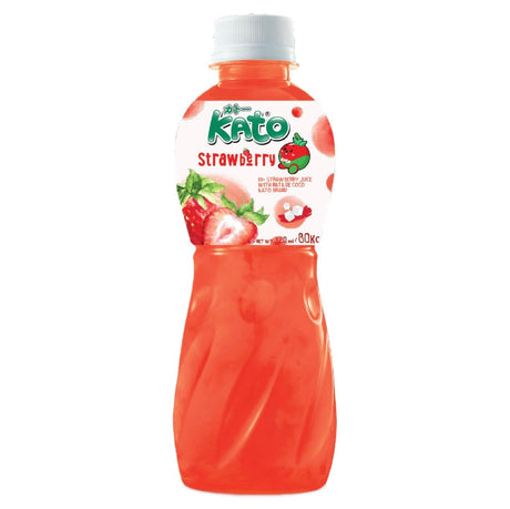 Kato Nata De Coco Strawberry Juice 320ml - Asian Online Superstore UK
