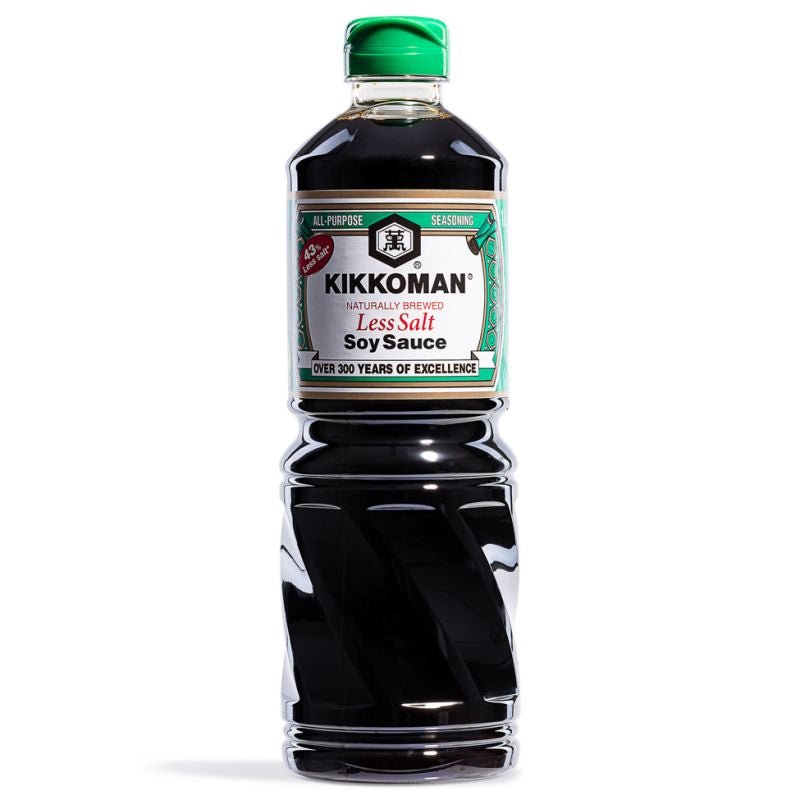 Kikkoman Less Salt Soy Sauce 975ml - Asian Online Superstore UK
