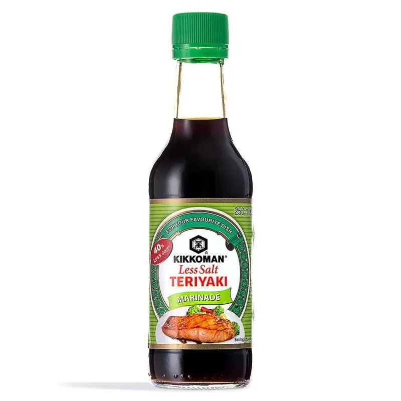 Kikkoman Less Salt Teriyaki Marinade Sauce 250ml - Asian Online Superstore UK