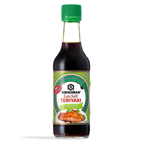 Kikkoman Less Salt Teriyaki Marinade Sauce 250ml - Asian Online Superstore UK