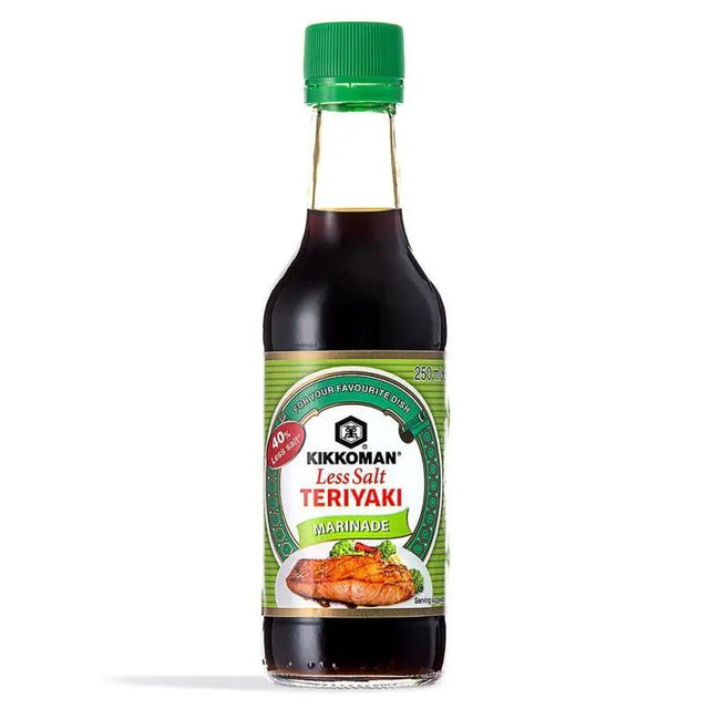 Kikkoman Less Salt Teriyaki Marinade Sauce 250ml - Asian Online Superstore UK