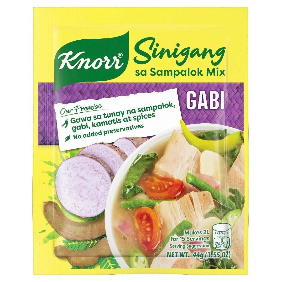 Knorr Sinigang na may Gabi Mix (Tamarind Soup Base with Taro) 44g