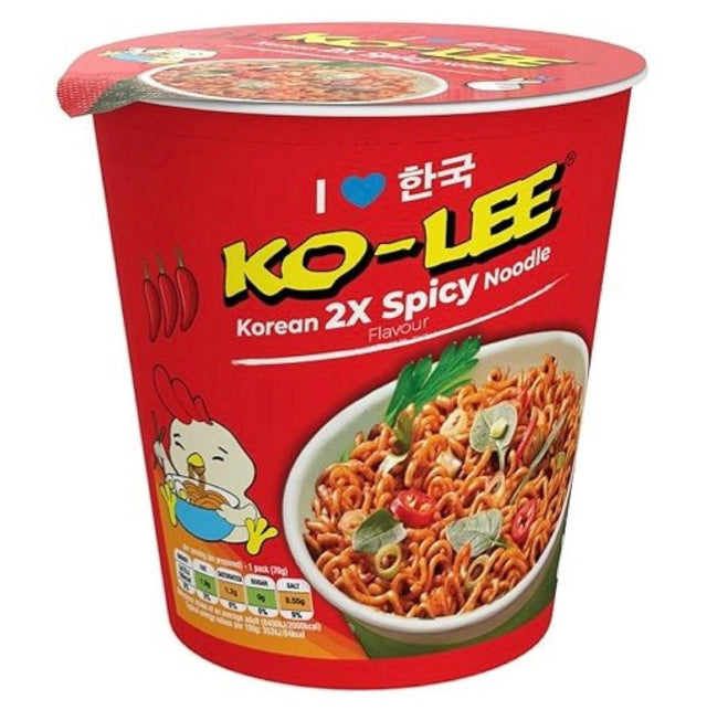 Ko Lee Cup 2X Spicy Noodle 65g - Asian Online Superstore UK