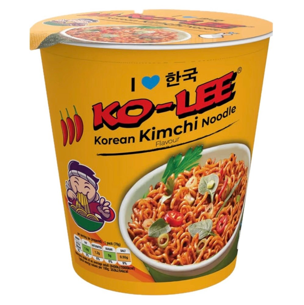 Ko Lee Cup Korean Kimchi Noodle 65g - Asian Online Superstore UK
