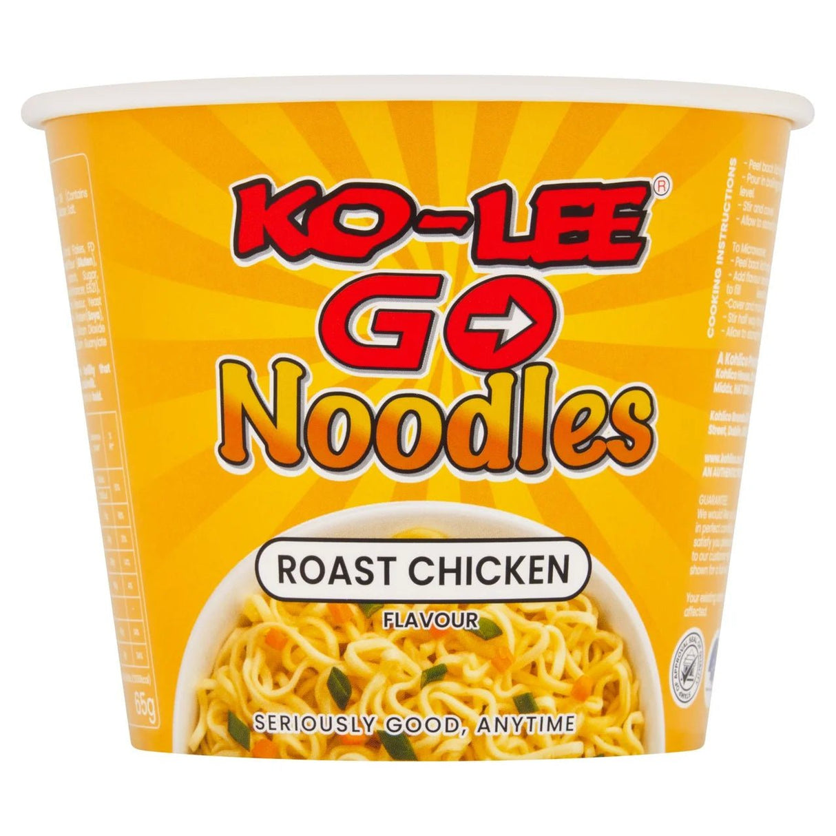 Ko Lee Go Cup Roast Chicken Noodle 65g - Asian Online Superstore UK