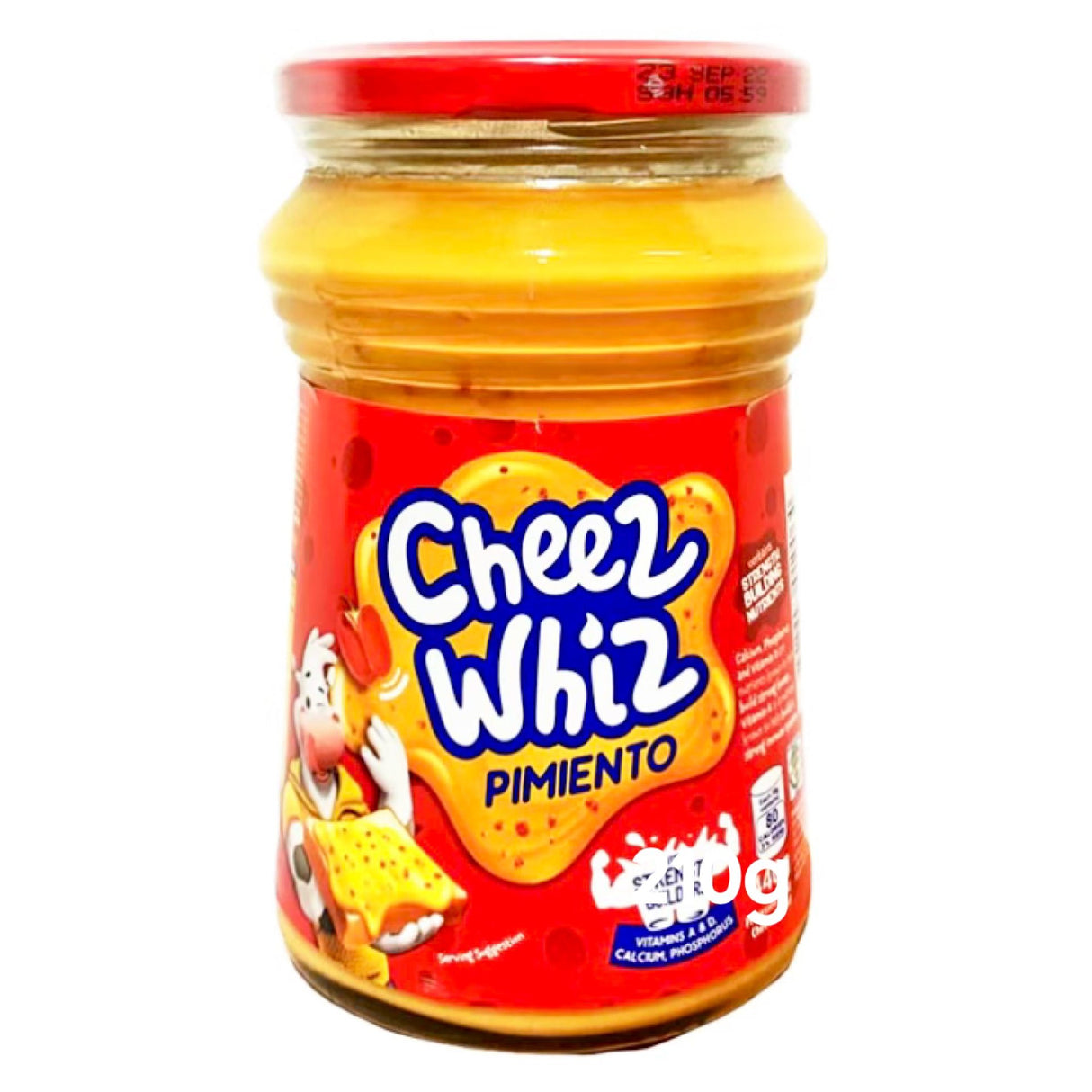 Kraft Cheez Whiz Spread Pimiento 210g - Asian Online Superstore UK