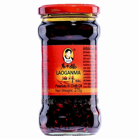 Lao Gan Ma Chilli Oil With Peanut 275g - Asian Online Superstore UK