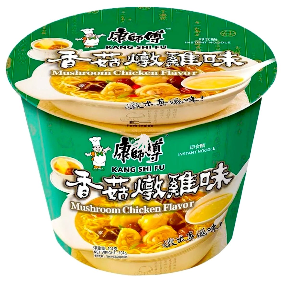 MAK Master Kong Instant Noodle Bowl Artificial Mushroom Chicken Flavour 104g - Asian Online Superstore UK