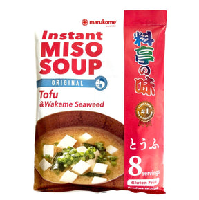Marukome Instant Miso Soup Tufo & Wakame Seaweed (Tofu) 152g | Asian Grocery UK