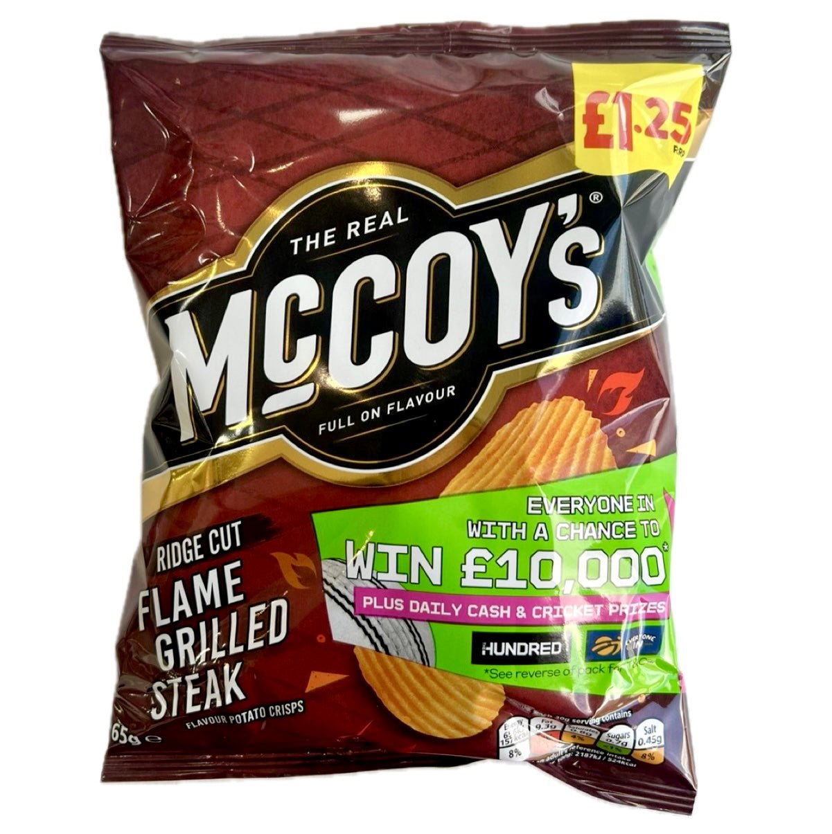 McCoy’s Chips Flame Grilled Steak (RRP: 1.25) 65g - Asian Online Superstore UK