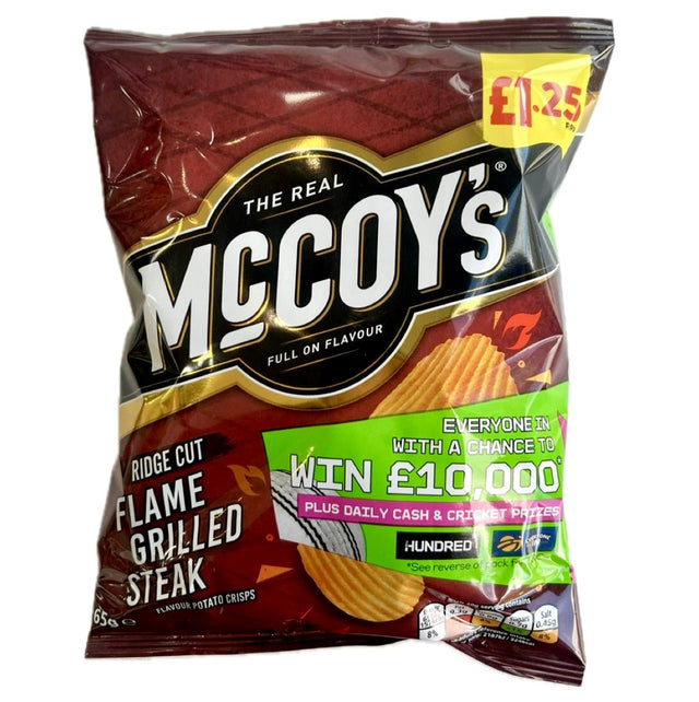 McCoy’s Chips Flame Grilled Steak (RRP: 1.25) 65g - Asian Online Superstore UK