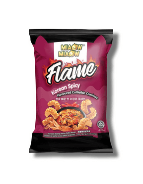 Miaow Miaow Flame Cuttlefish Cracker Korean Spicy 50g | Asian Grocery UK