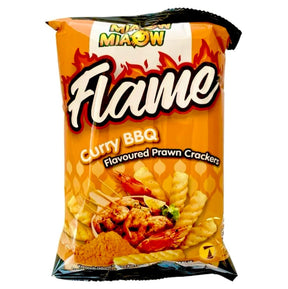 Miaow Miaow Flame Prawn Cracker Curry BBQ 50g | Asian Grocery UK