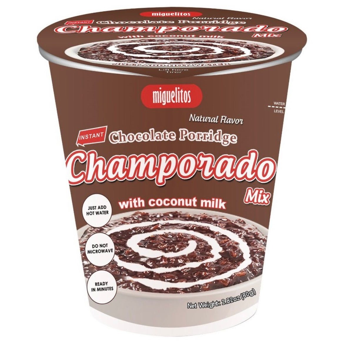 Miguelitos Instant Chocolate Champorado Cup 80g - Asian Online Superstore UK