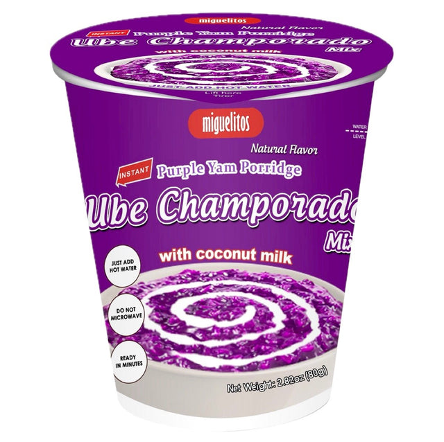 Miguelitos Ube Champorado Cup 80g - Asian Online Superstore UK