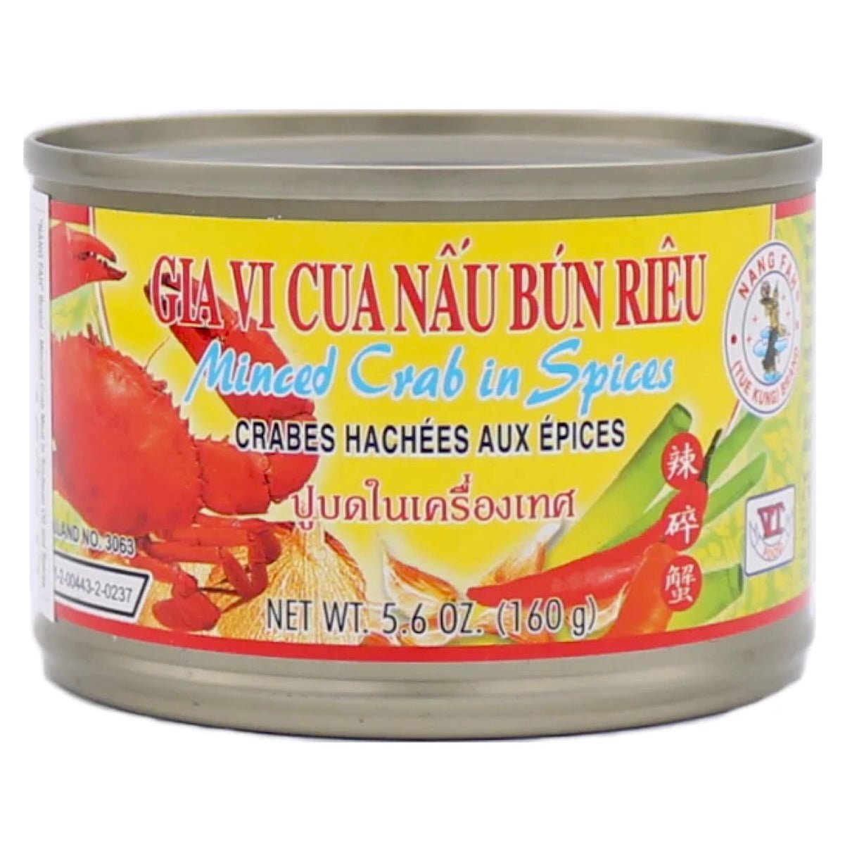 NANG Fah Minced Crab in Spices (Crab Paste - Gia Vi Cua Nau Bun Rieu) 160g - Asian Online Superstore UK