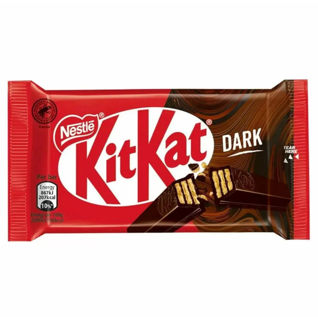 Nestle Kit kat 4 Finger Dark Chocolate Bar (W) 45g - Asian Online Superstore UK