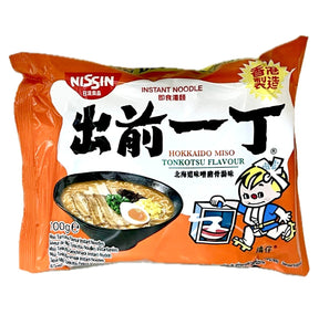 Nissin Demae Ramen Hokkaido Miso Tonkotsu Flavour Instant Noodles 100g | Asian Grocery UK