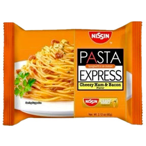 Nissin Pasta Express Instant Cheesy Ham & Bacon Flavour 60g | Asian Grocery UK