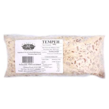 N.O Fresh Frozen Tempeh (Fermented Soya Loaf) 400g - Asian Online Superstore UK