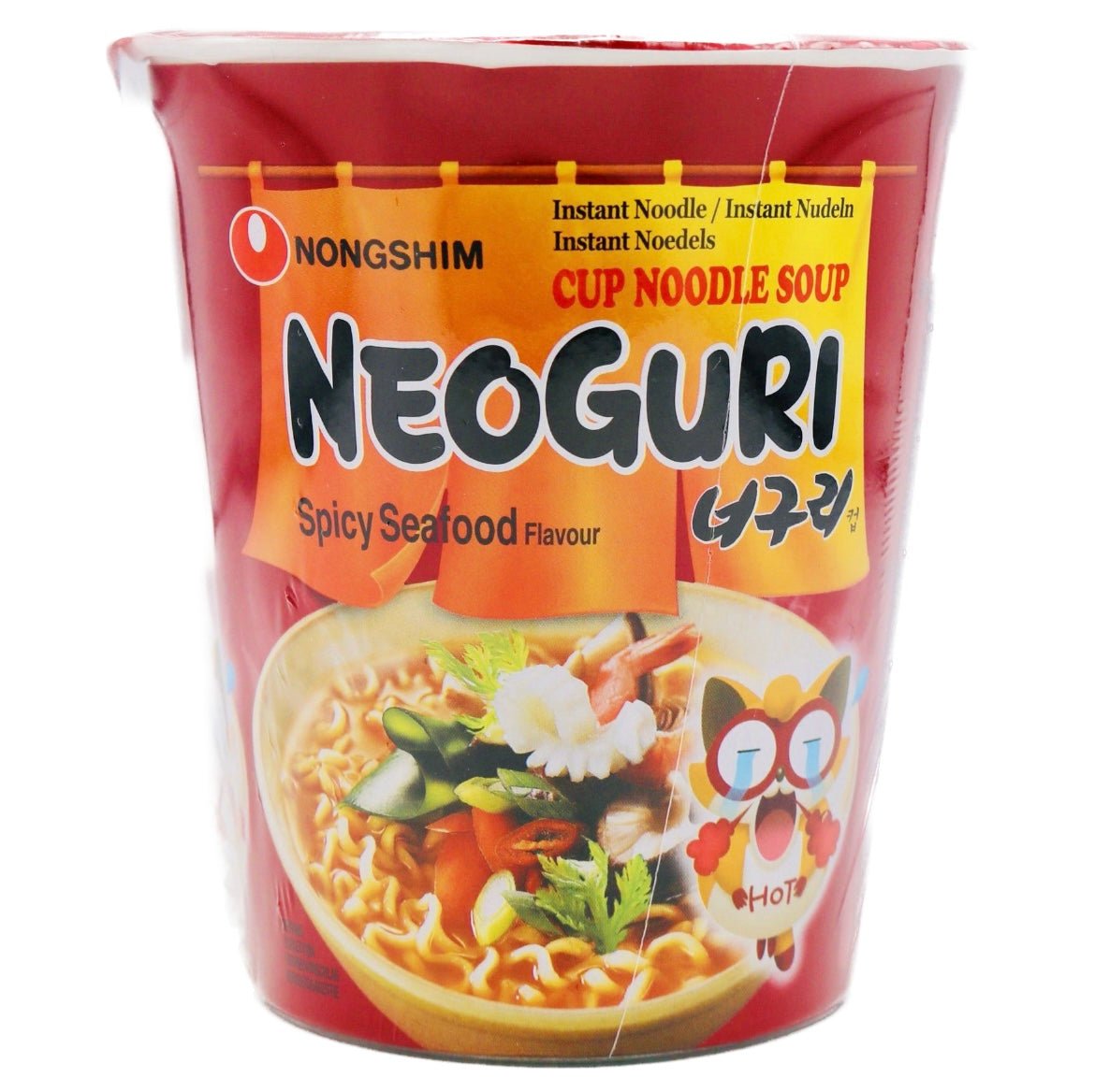 Nongshim Neoguri Cup Ramyun Hot Instant Noodle (Seafood & Spicy) 62g - Asian Online Superstore UK