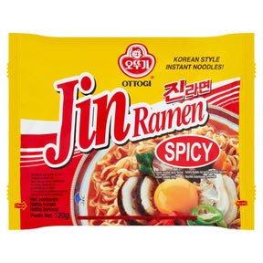 Ottogi Jin Ramen Spicy Noodle 120g | Asian Grocery UK
