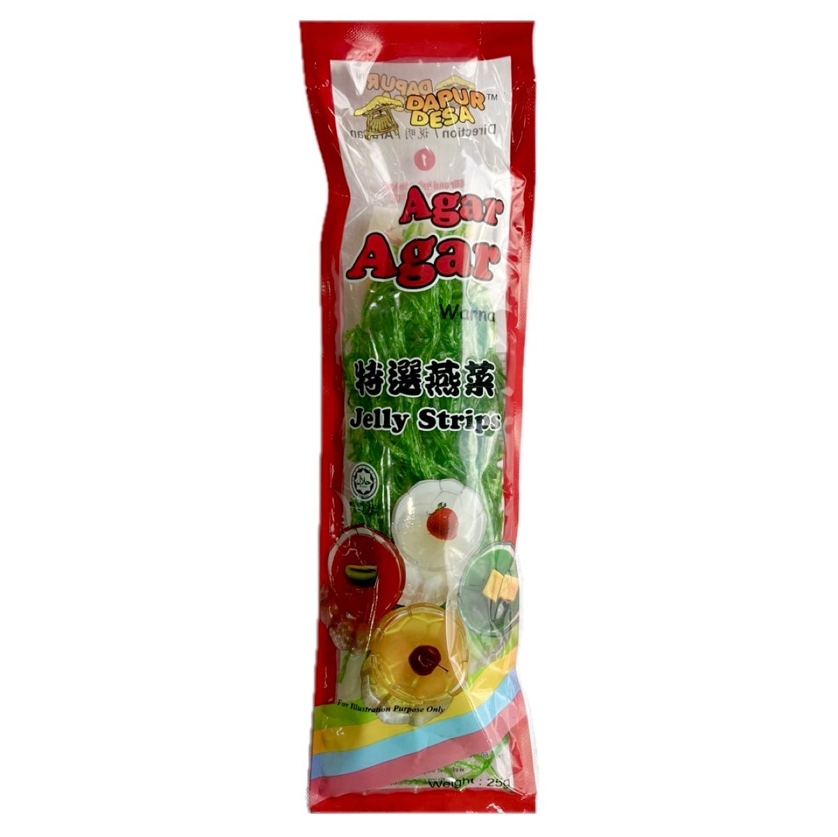 OUTDATED: Dapur Desa Jelly Strips Green (Agar) 25g (BBD: 07 - 06 - 25) - Asian Online Superstore UK