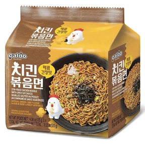 Paldo Stir-fried Chicken Instant Noodles 4x130g | Asian Grocery UK