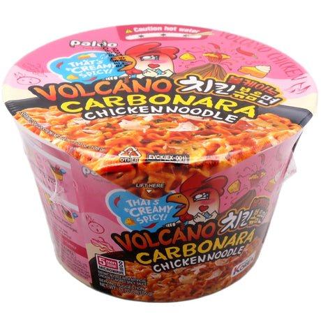 Paldo Volcano Carbonara Chicken Noddle Bowl 105g - Asian Online Superstore UK
