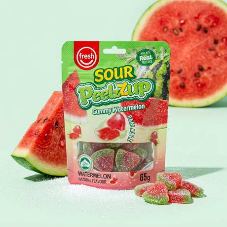 Fresh Sour PeelzZup Gummy Watermelon 65g