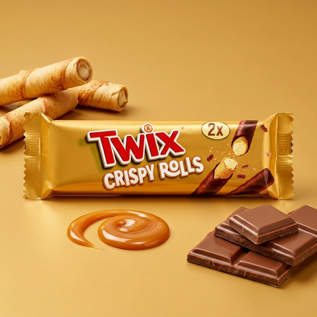 Twix Crispy Rolls 2 Pack (22.5g)