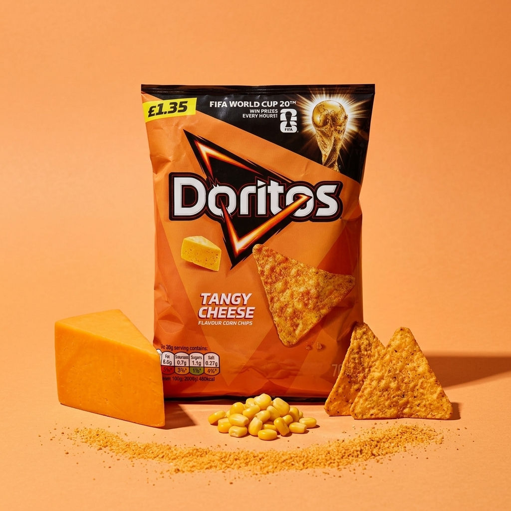 Doritos Tangy Cheese Flavour Corn Chips 70g | Asian Grocery UK