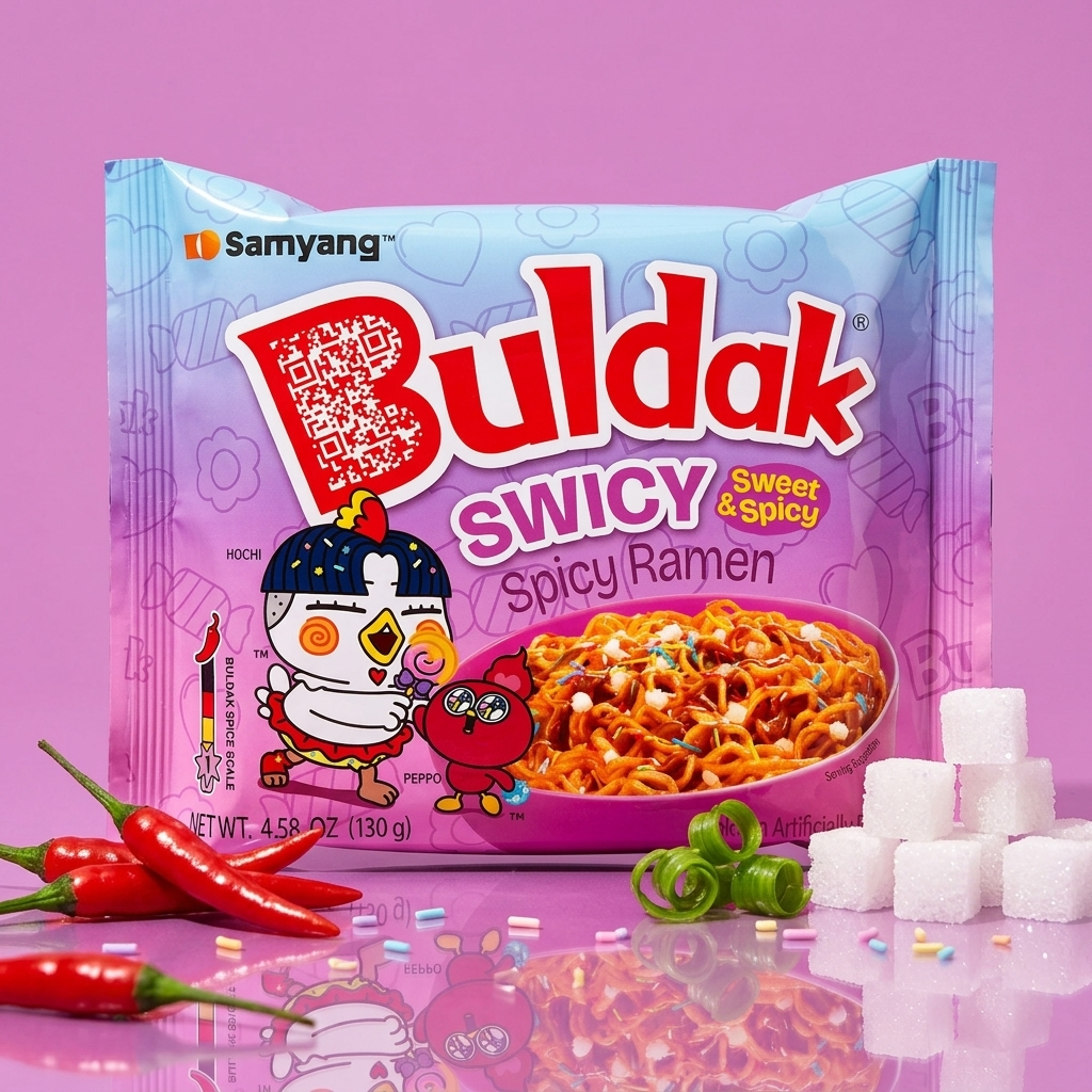 Samyang Buldak Swicy Sweet & Spicy Ramen 130g | Asian Grocery UK