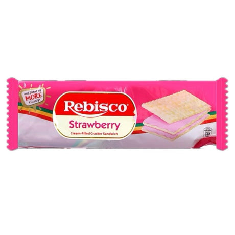 Rebisco Cream - Filled Cracker Sandwich Strawberry 10x32g - Asian Online Superstore UK