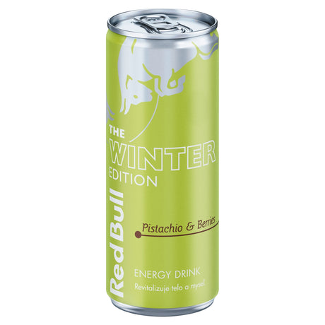 Red Bull Winter Edition Pistachio & Berries 250ml can front | Asian Grocery UK