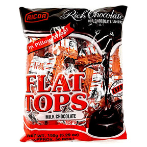 Ricoa Flat Tops Milk Chocolate 150g | Asian Grocery UK