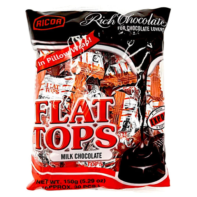 Ricoa Flat Tops Milk Chocolate 150g - Asian Online Superstore UK