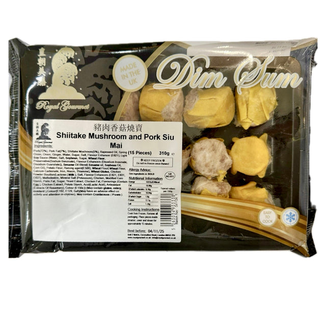 Royal Gourmet Shiitake Mushroom & Pork Siomai (Sieuw Mai) 310g - Asian Online Superstore UK