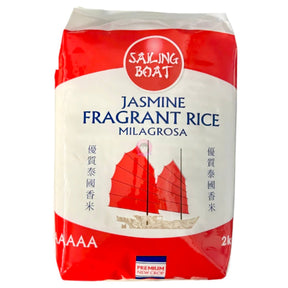 Sailing Boat Jasmin Fragrant Rice 2kg | Asian Grocery UK