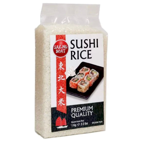 Sailing Boat Sushi Rice (Vaccume Pack) 1kg - Asian Online Superstore UK