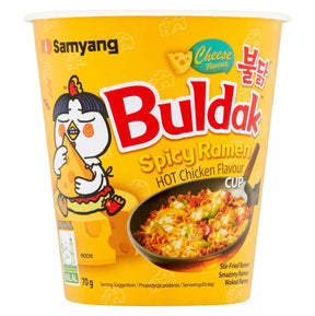 Samyang Buldak Cheese Hot Chicken Flavour Cup Ramen 70g | Asian Grocery UK