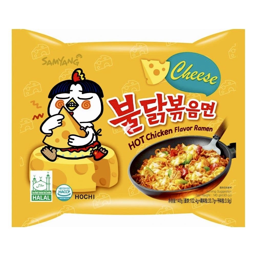 Samyang Buldak Cheese Hot Chicken Flavour Ramen 140g - Asian Online Superstore UK